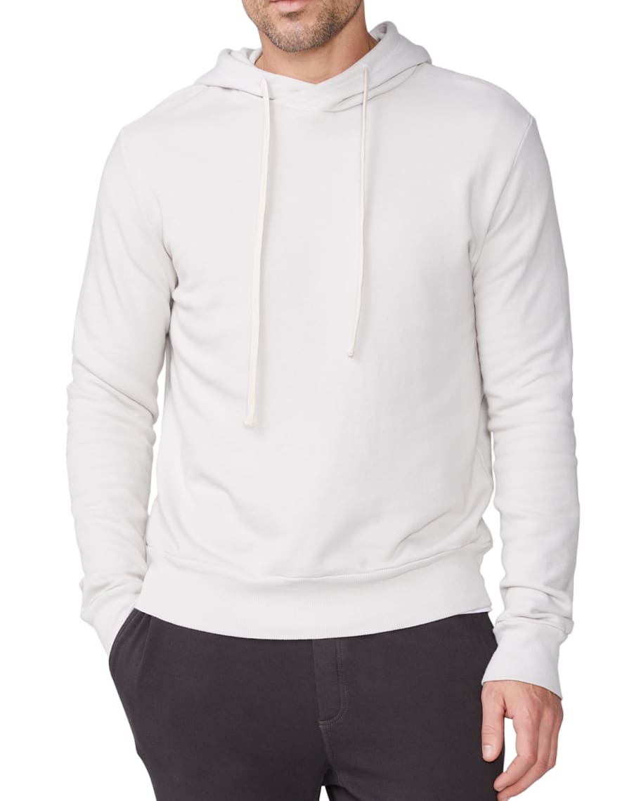 Monrow Men's French Terry Pullover Hoodie | Neiman Marcus