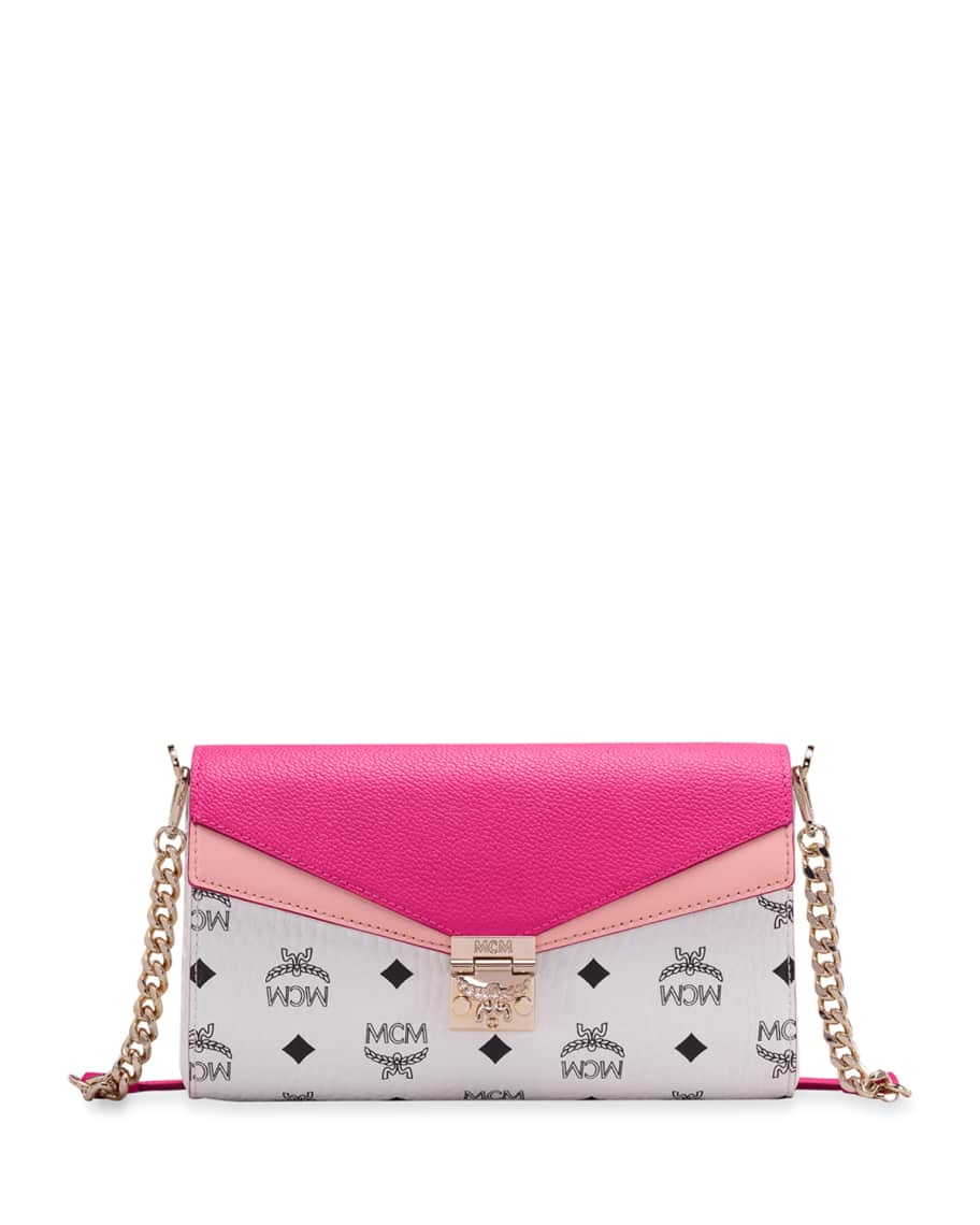 MCM Millie Medium Visetos Leather Block Crossbody Bag | Neiman Marcus