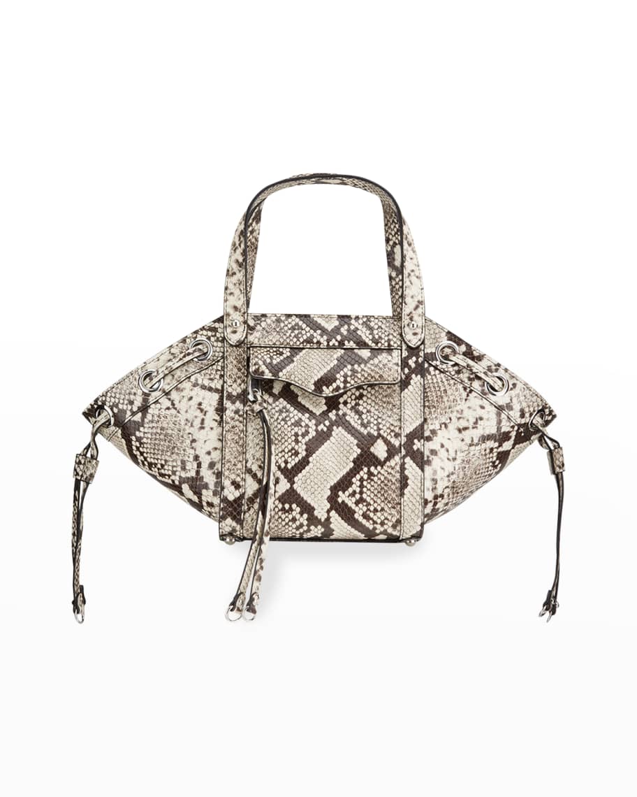 Rebecca Minkoff M.A.B Python Print Tote Crossbody Bag Neiman Marcus