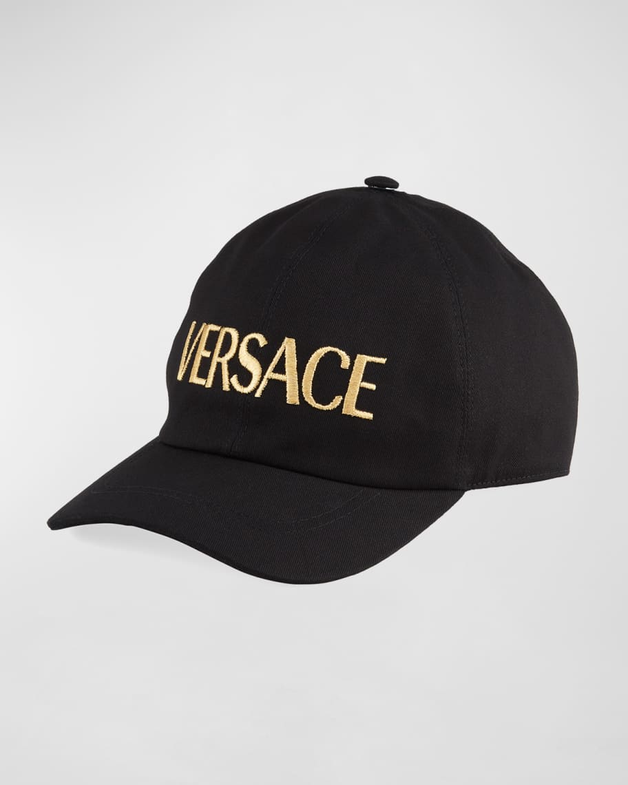 Versace Men's Embroidered Logo Baseball Hat | Neiman Marcus