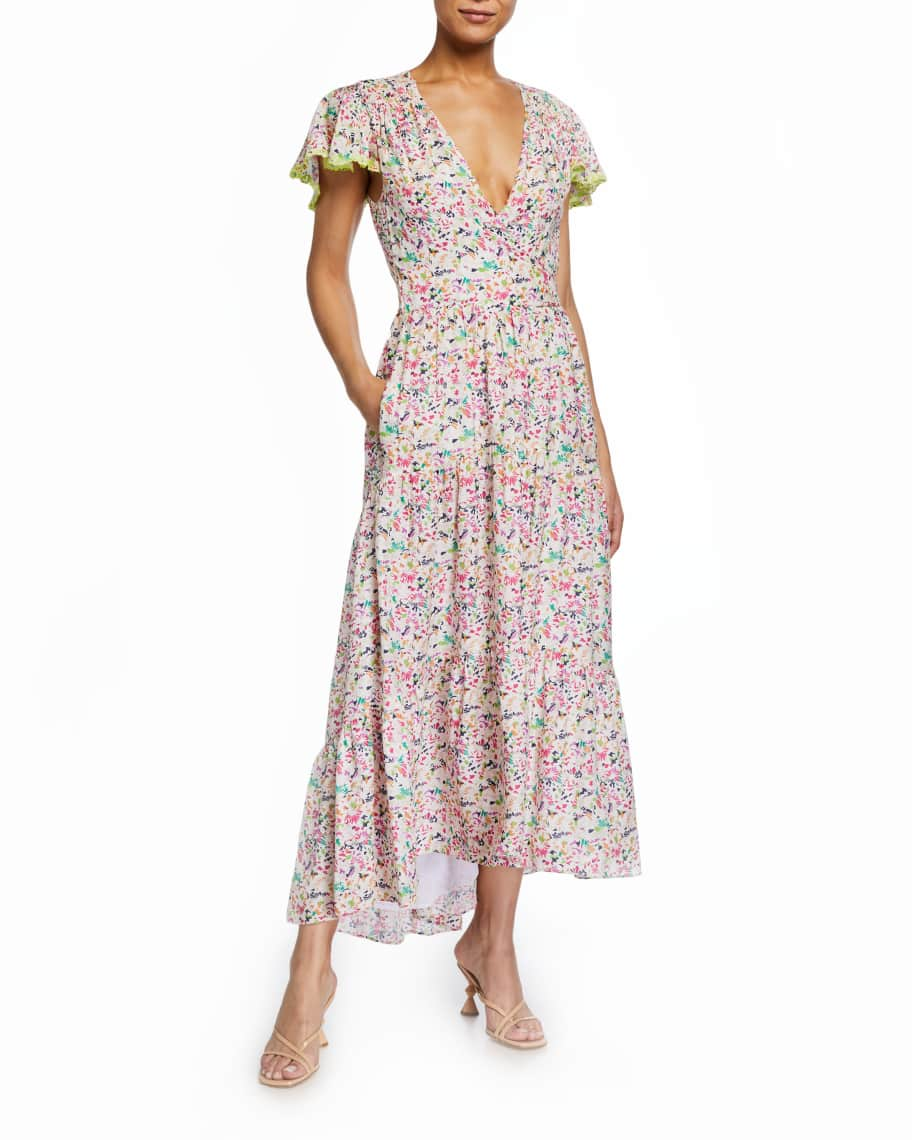 Tanya Taylor Liza Printed HighLow Maxi 