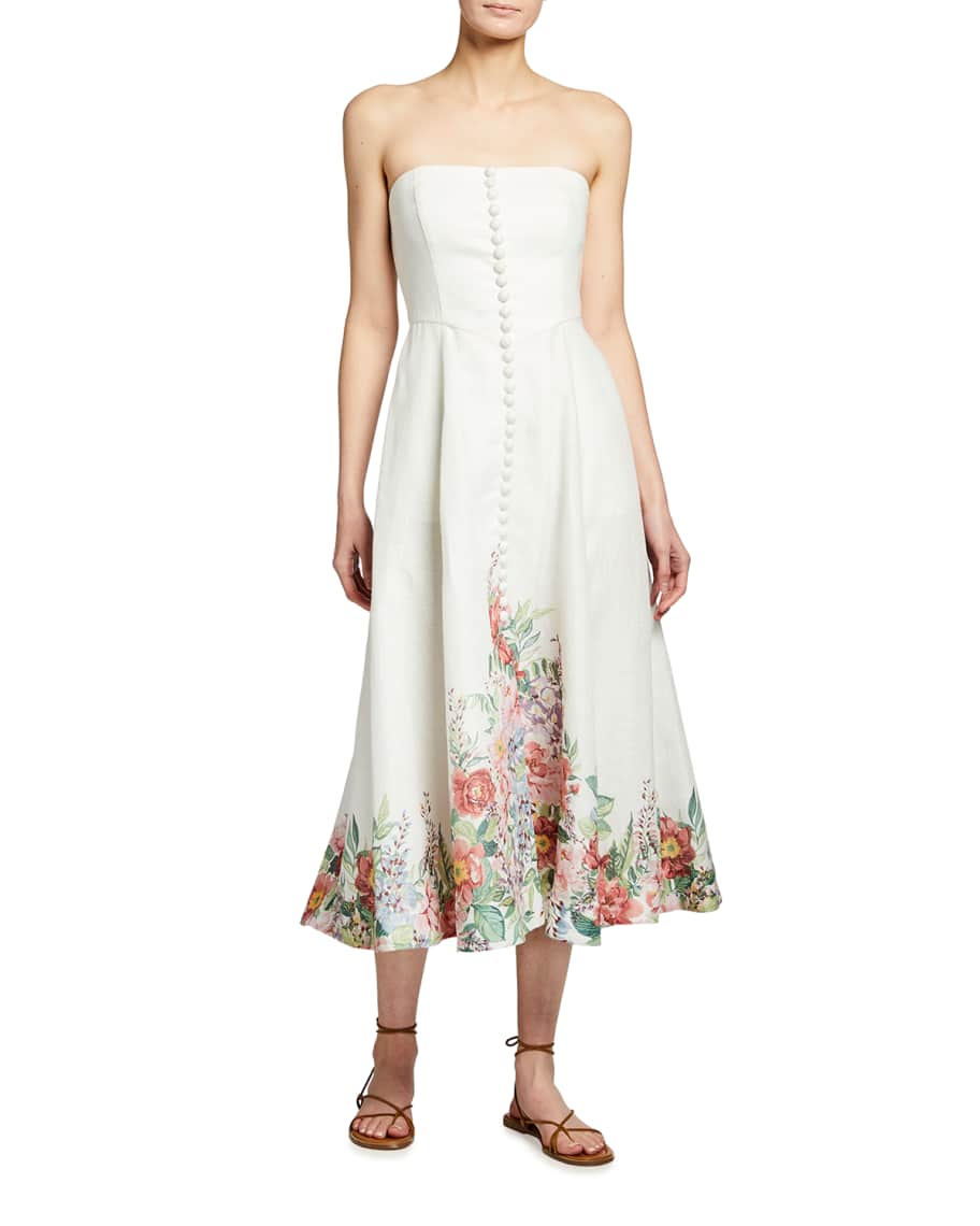Zimmermann Bellitude Long Bustier Dress Neiman Marcus