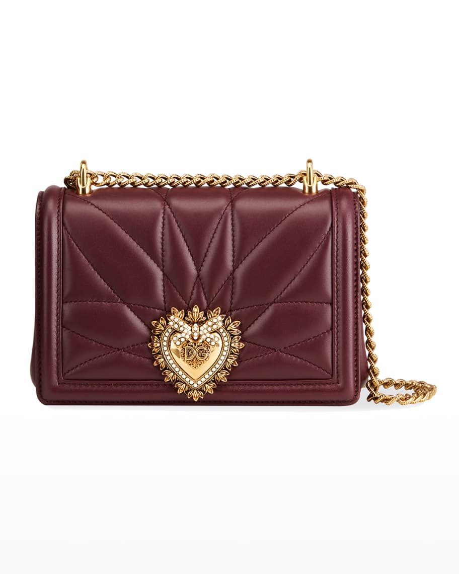 Dolce & Gabbana devotion mini embellished quilted leather shoulder bag.  #dolcegabbana #shoulderbags #bag…