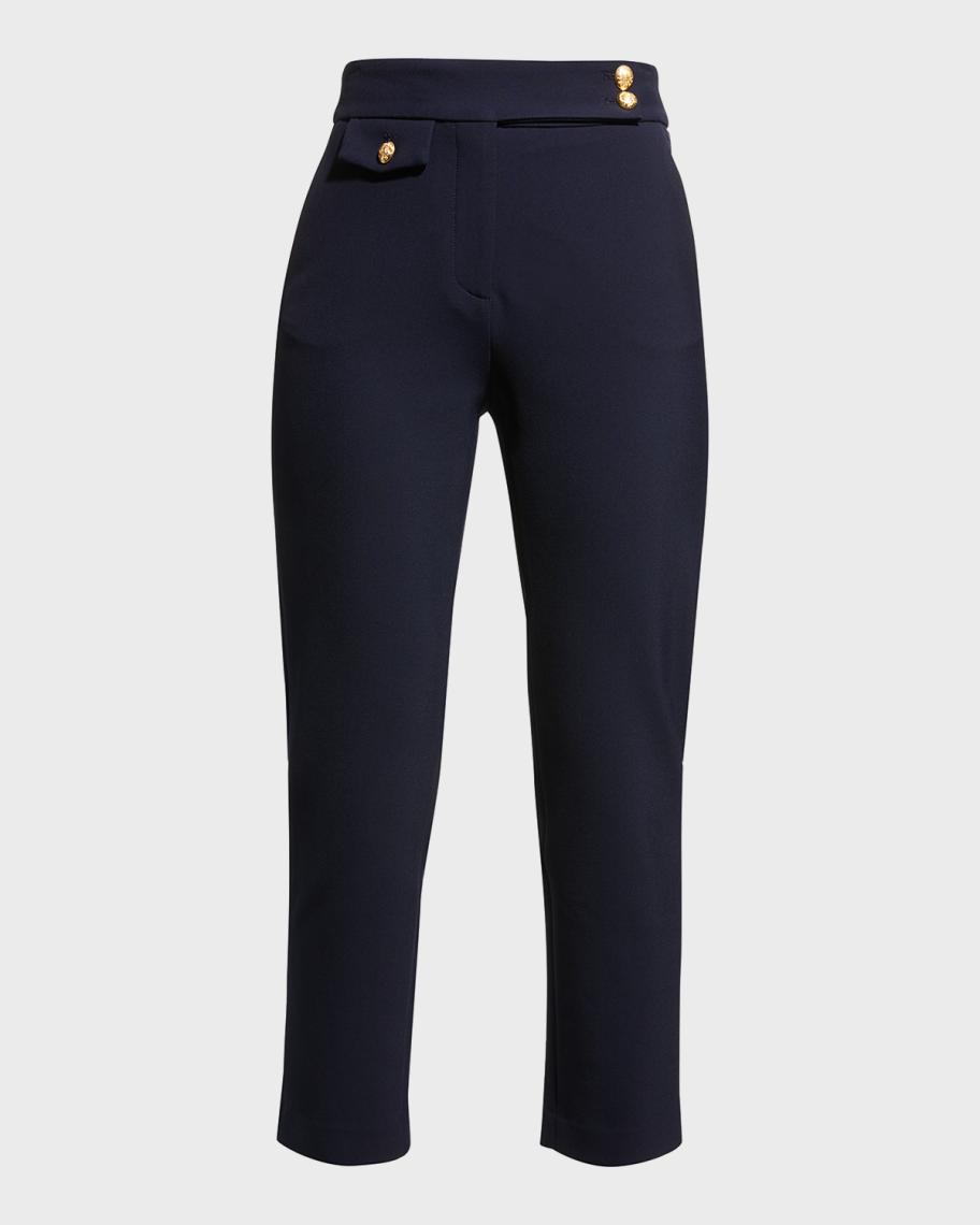 Veronica Beard Renzo Straight Crop Pants | Neiman Marcus