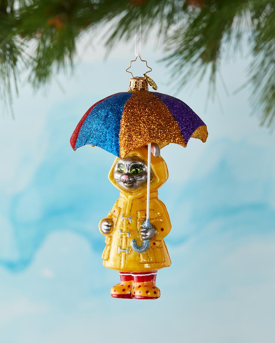 Christopher Radko It's Raining Cats Christmas Ornament | Neiman Marcus
