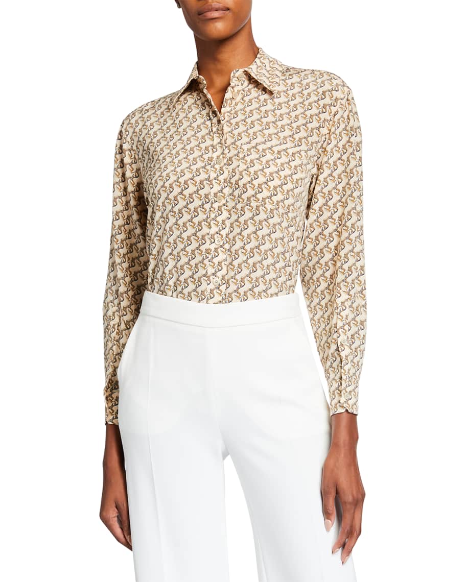 Burberry unicorn best sale blouse