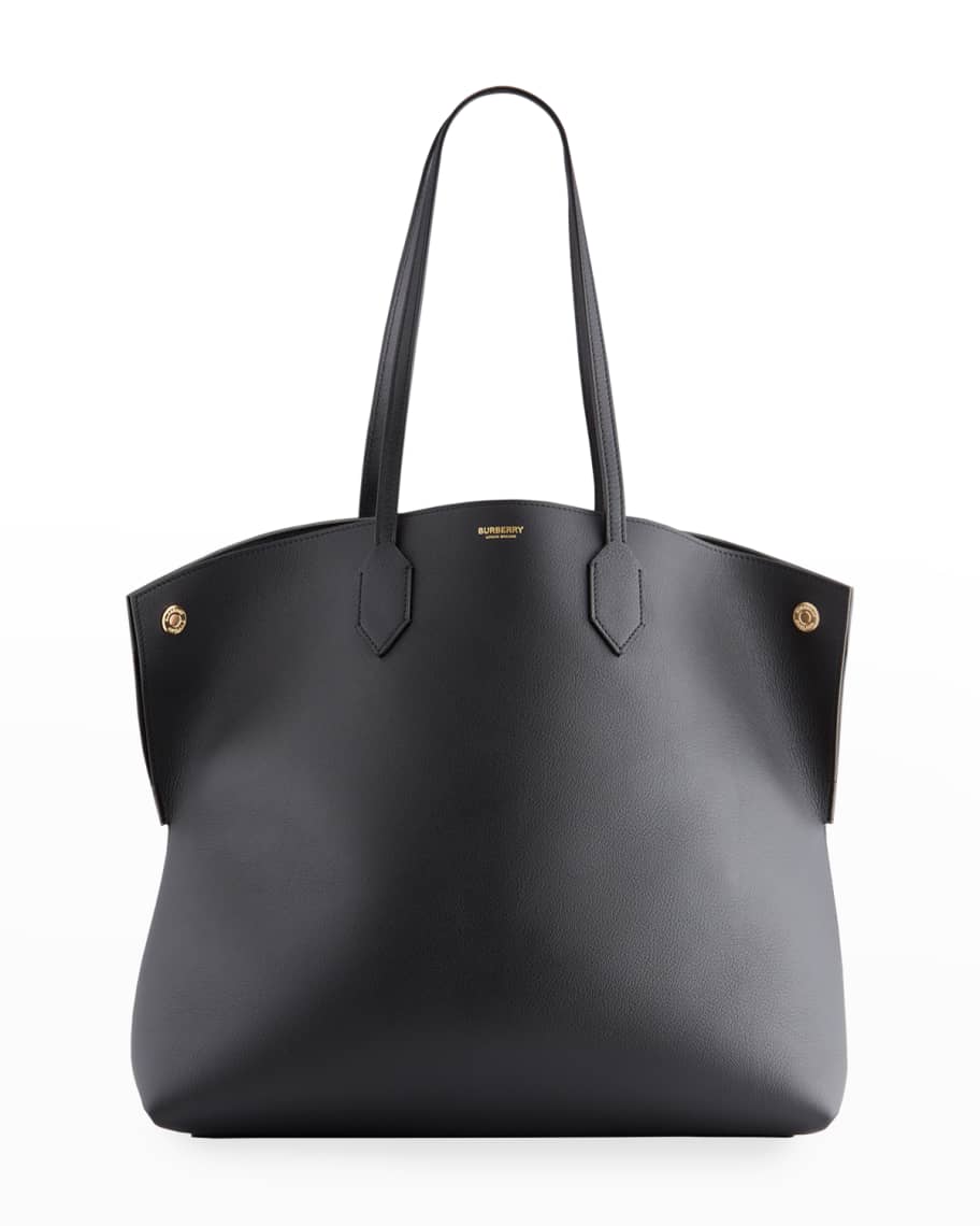 Burberry large leather bucket bag sales
