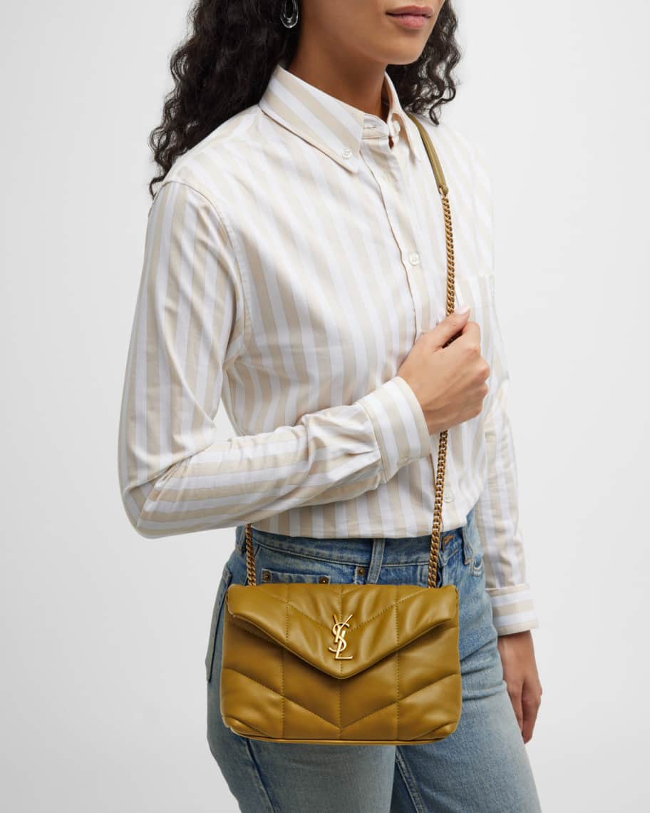 Image 2 of 6: Lou Puffer Toy YSL Crossbody Bag in Quilted Leather
