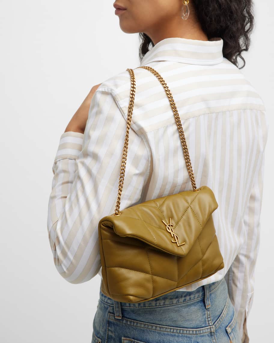 Image 3 of 6: Lou Puffer Toy YSL Crossbody Bag in Quilted Leather