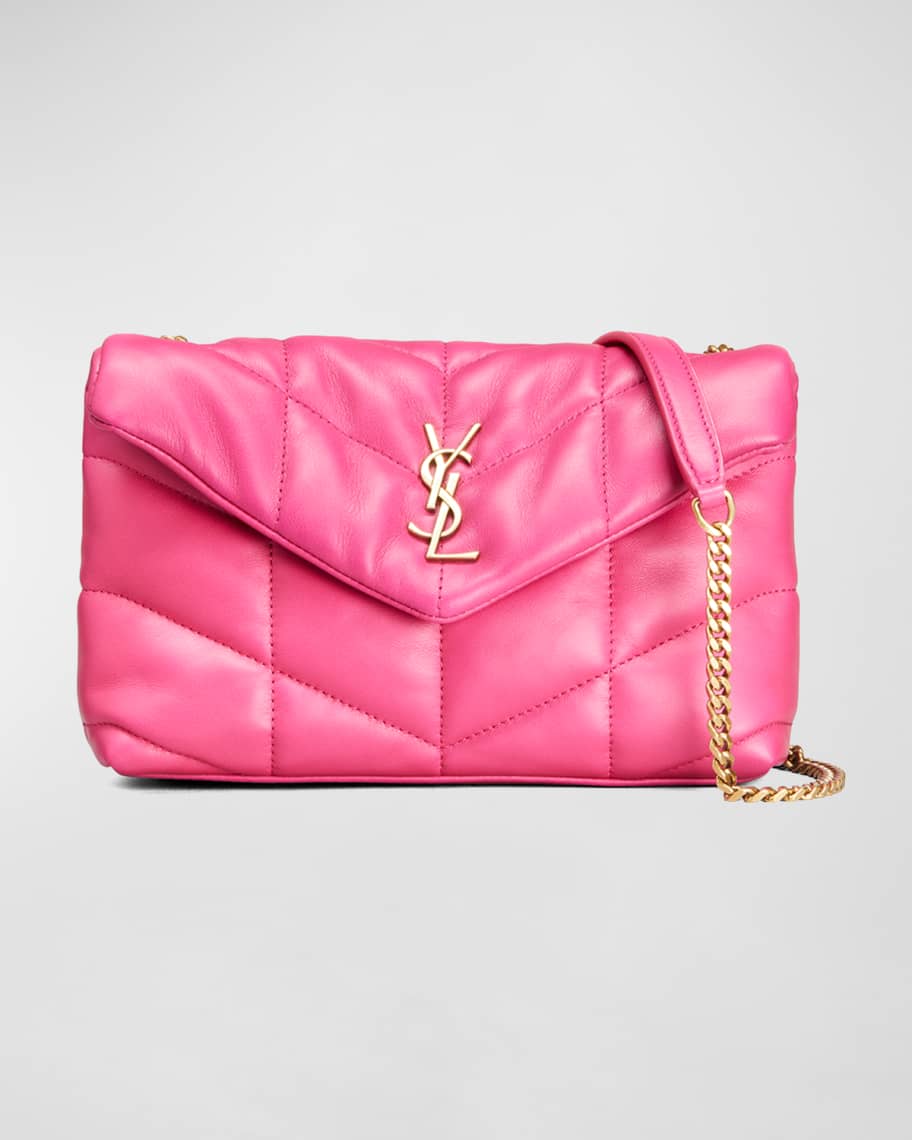 Saint Laurent Lou Puffer Toy YSL Crossbody Bag in Quilted Leather