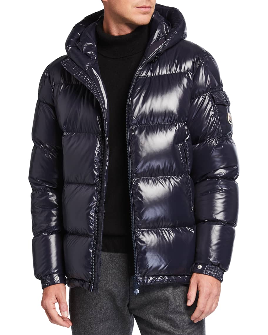 Moncler shiny puffer coat mens hot sale