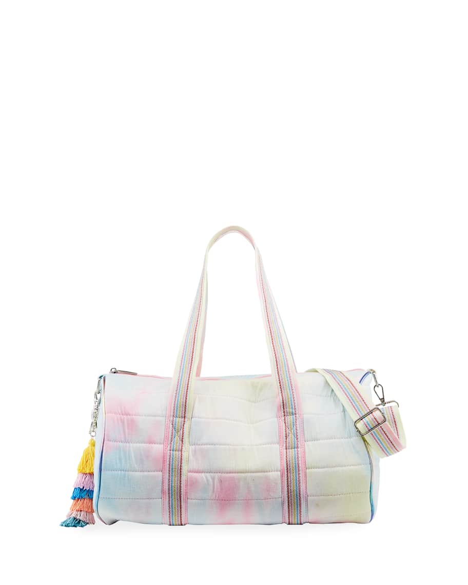 Bari Lynn Tie Dye Duffle Bag w Tassel Neiman Marcus