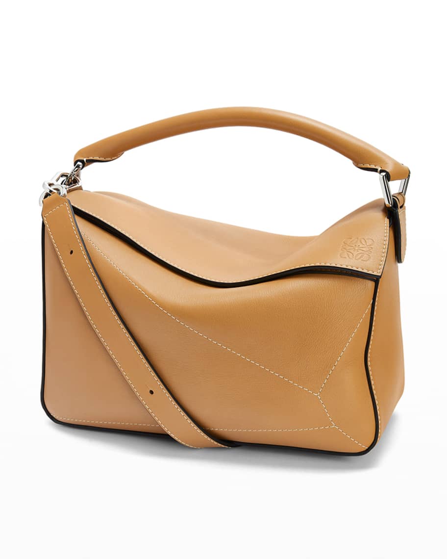 Puzzle medium leather shoulder bag