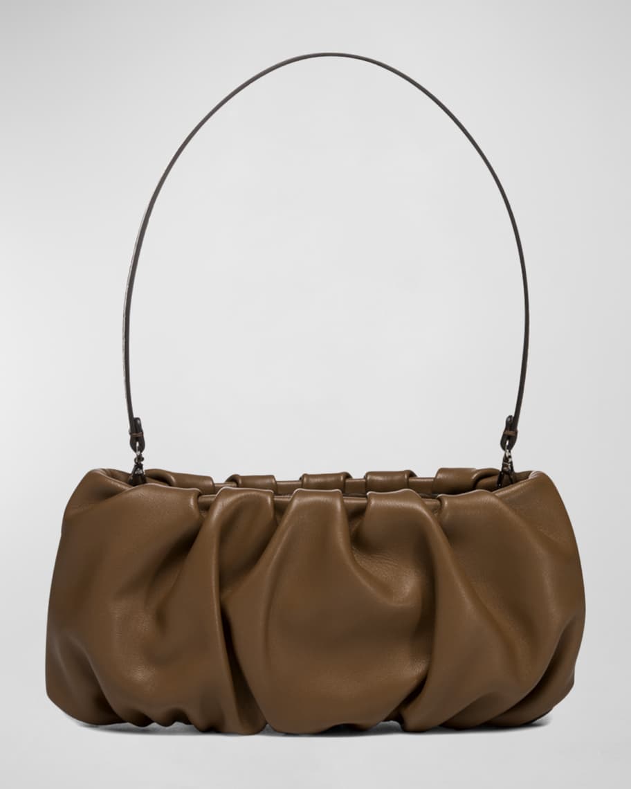 Staud Bean Convertible Leather Clutch Bag | Neiman Marcus