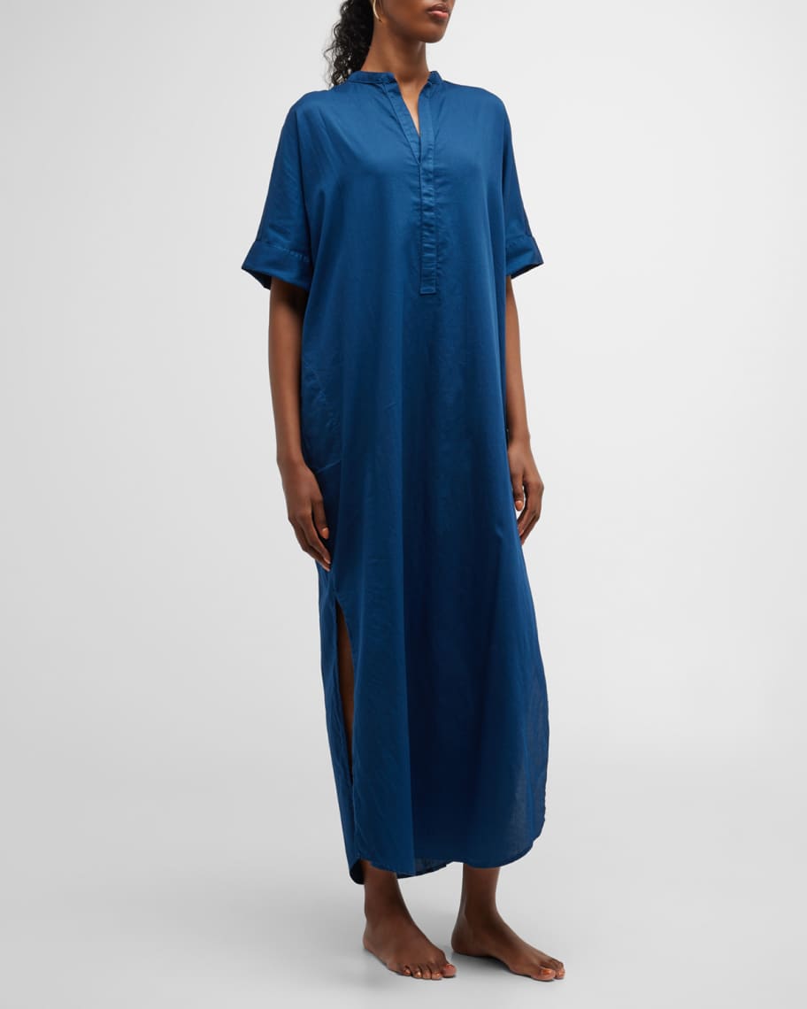 ocean + main Easy Cotton Caftan Dress | Neiman Marcus