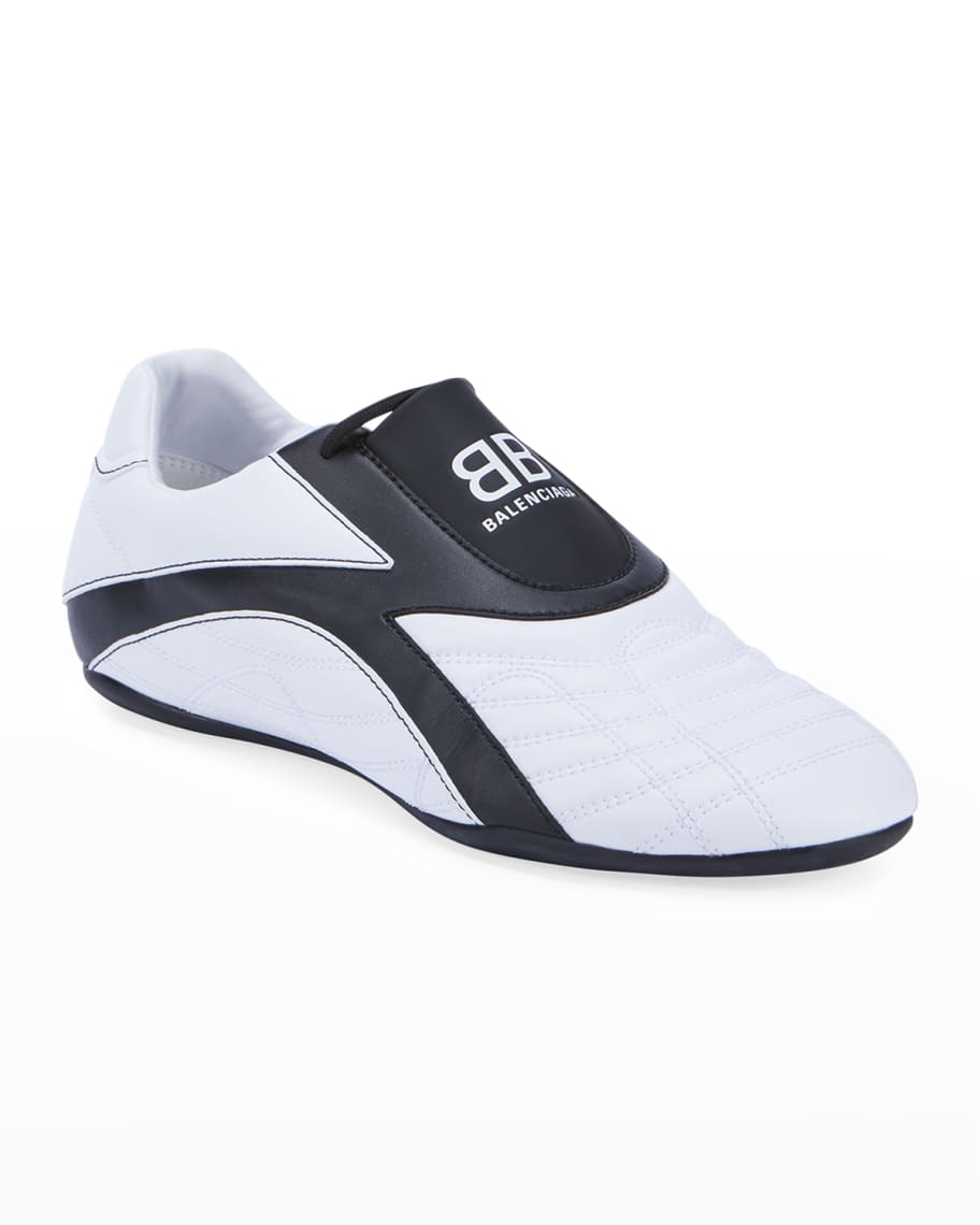 balenciaga zen quilted bicolor trainer sneakers