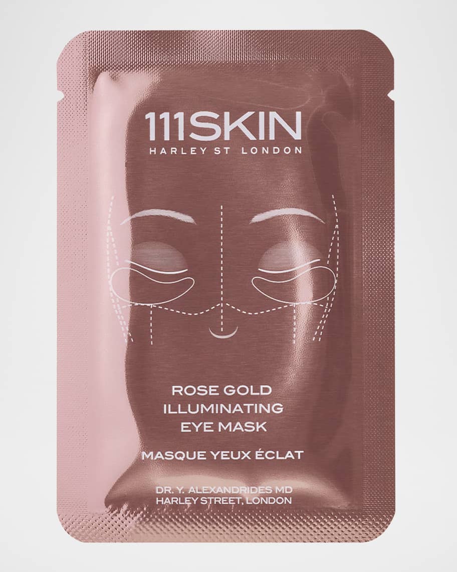111SKIN Rose Gold Illuminating Eye Mask Box, 8 Count | Neiman Marcus