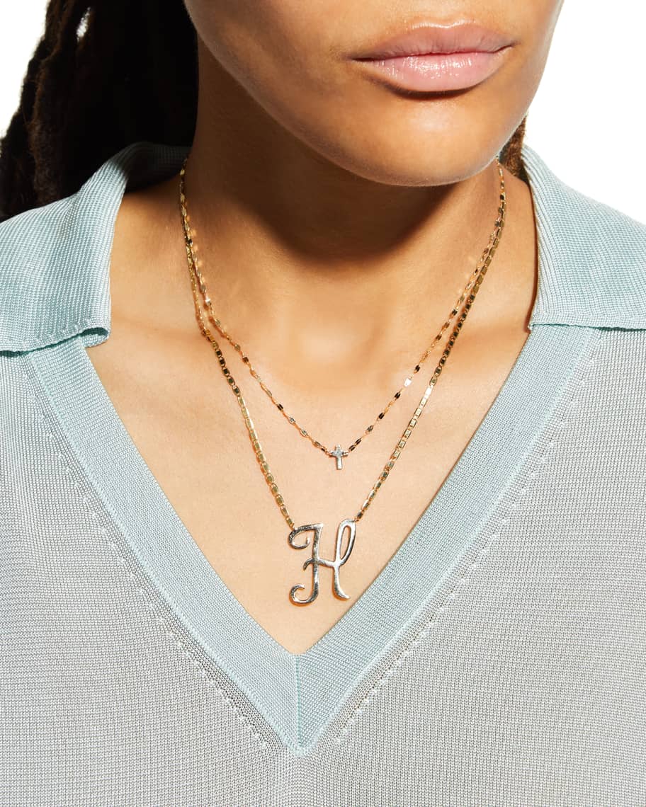 Lana initial necklace outlet