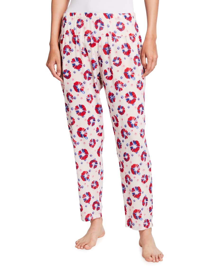 Xirena Payton Shibori Printed Gauze Lounge Pants Neiman Marcus
