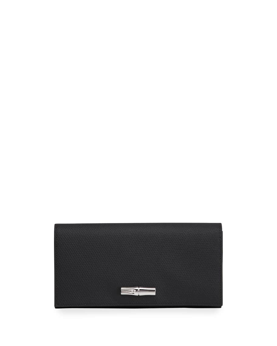 Longchamp Roseau Leather Continental Wallet | Neiman Marcus