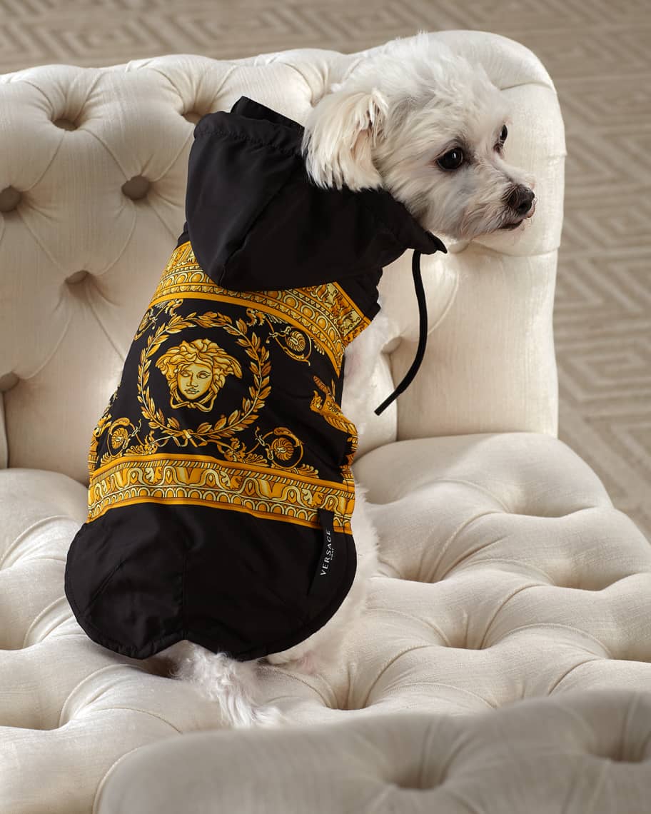 Versace Barocco Small Dog Rain Coat | Neiman Marcus