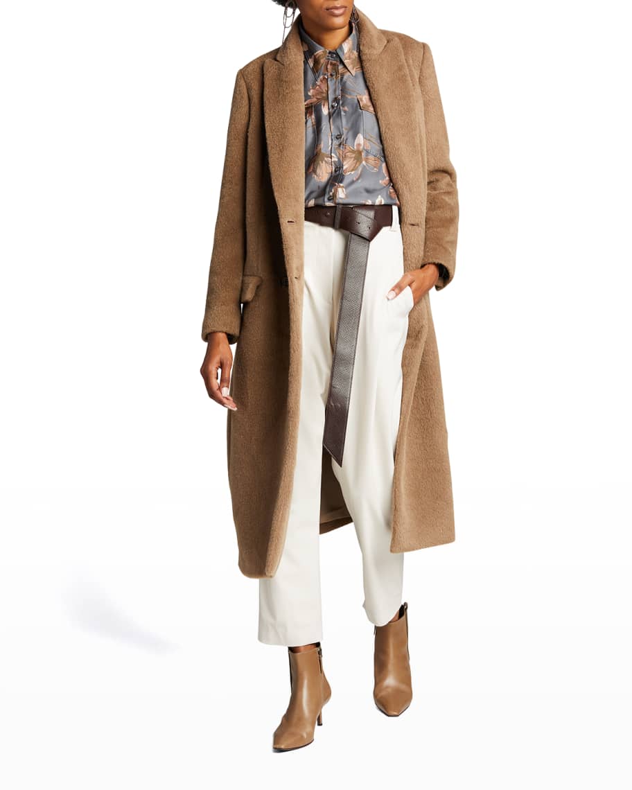 Brunello cucinelli cheap alpaca coat