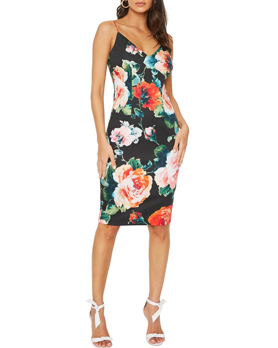 Black halo deals floral dresses