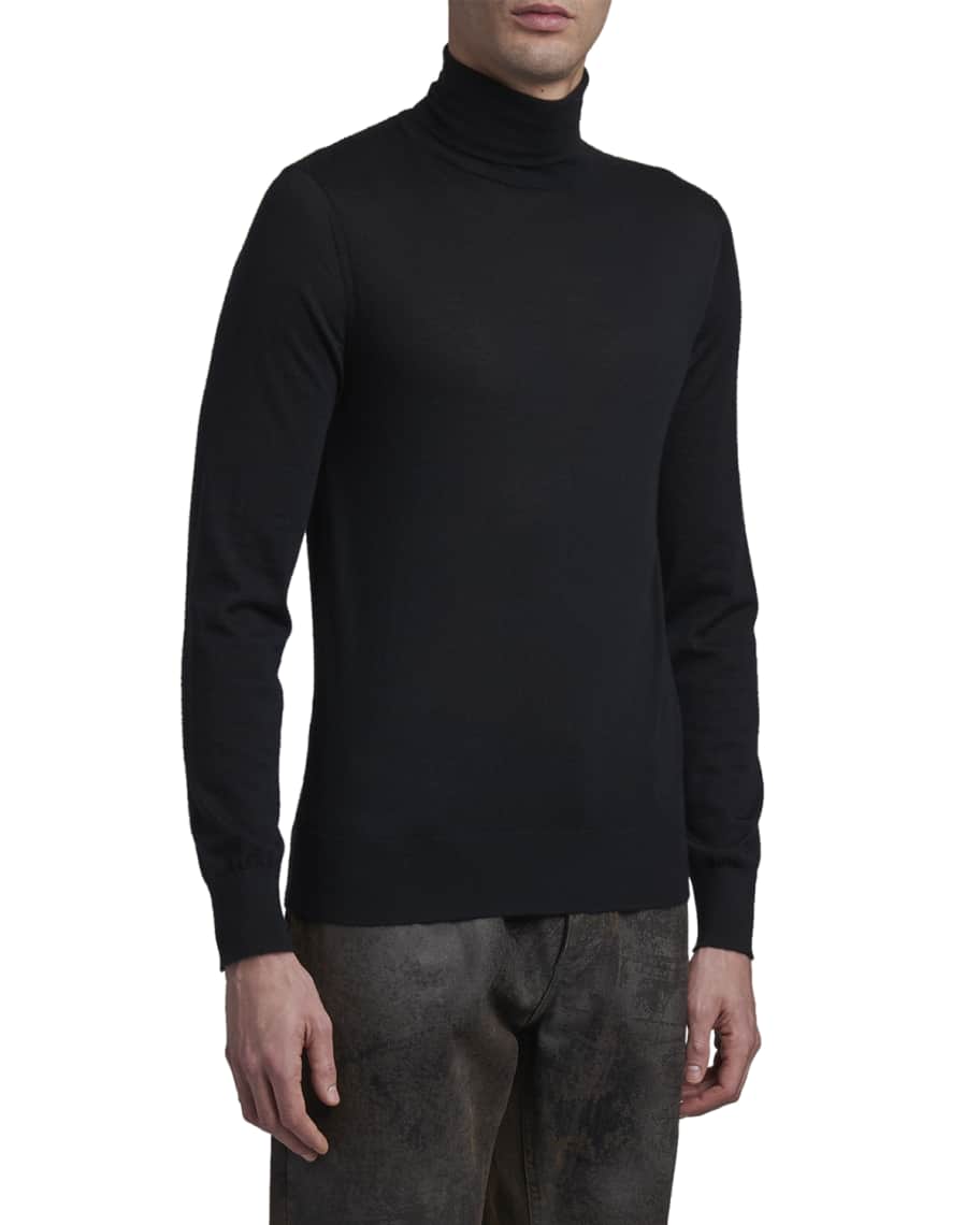 Dolce&Gabbana Men's DNA Cashmere Turtleneck Sweater | Neiman Marcus