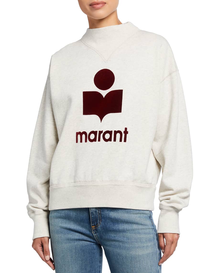 Etoile Isabel Marant Moby Icon Logo Sweatshirt | Neiman Marcus