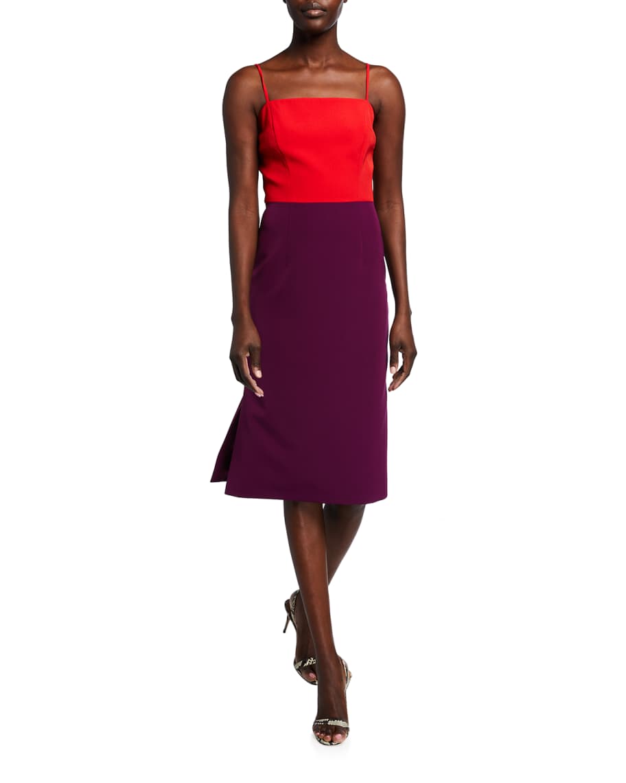 Milly Colorblock Cady Pencil Dress