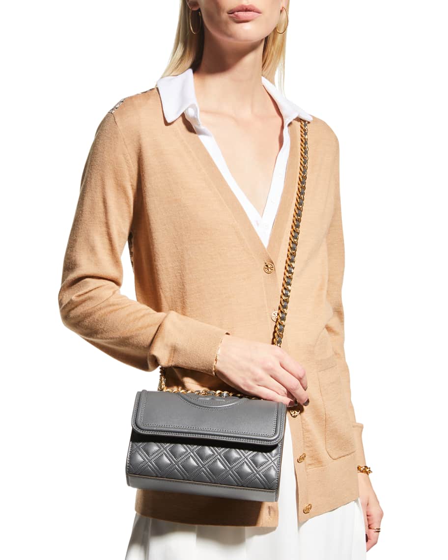 Tory Burch Eleanor Diamond Quilt Convertible Shoulder Bag | Neiman Marcus