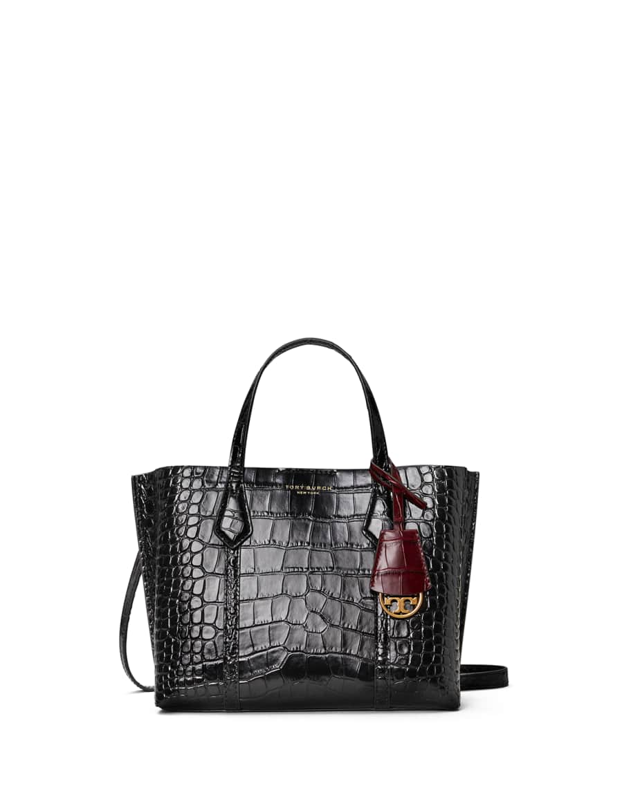 Tory Burch Black Leather Perry Tote Bag