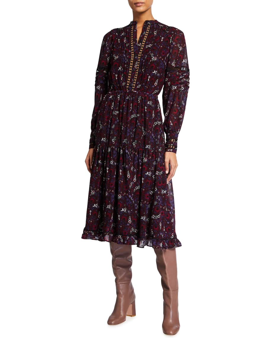 MICHAEL Michael Kors Zinnia Paisley Dress Neiman Marcus