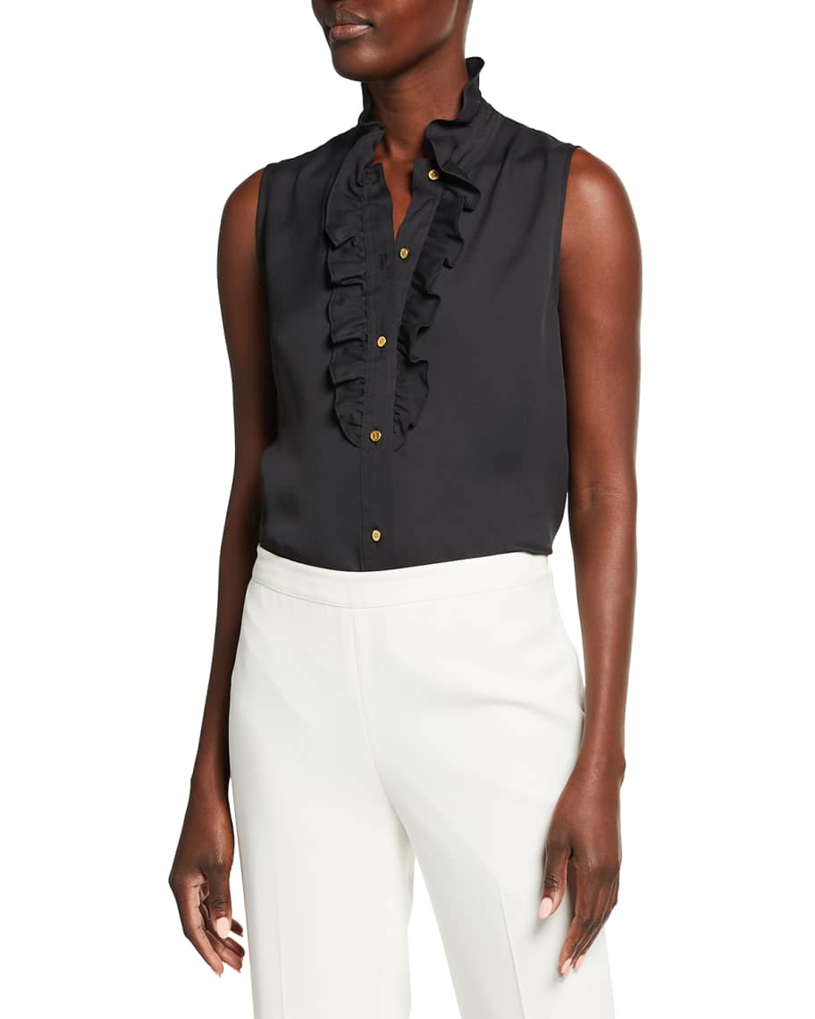 Tory burch ruffle shell top hotsell