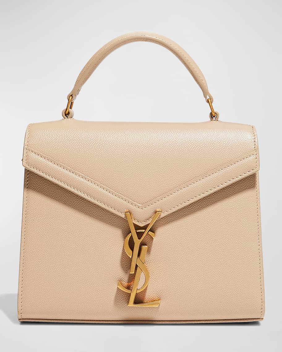 CASSANDRA Mini top handle bag in BOX SAINT LAURENT leather, Saint Laurent