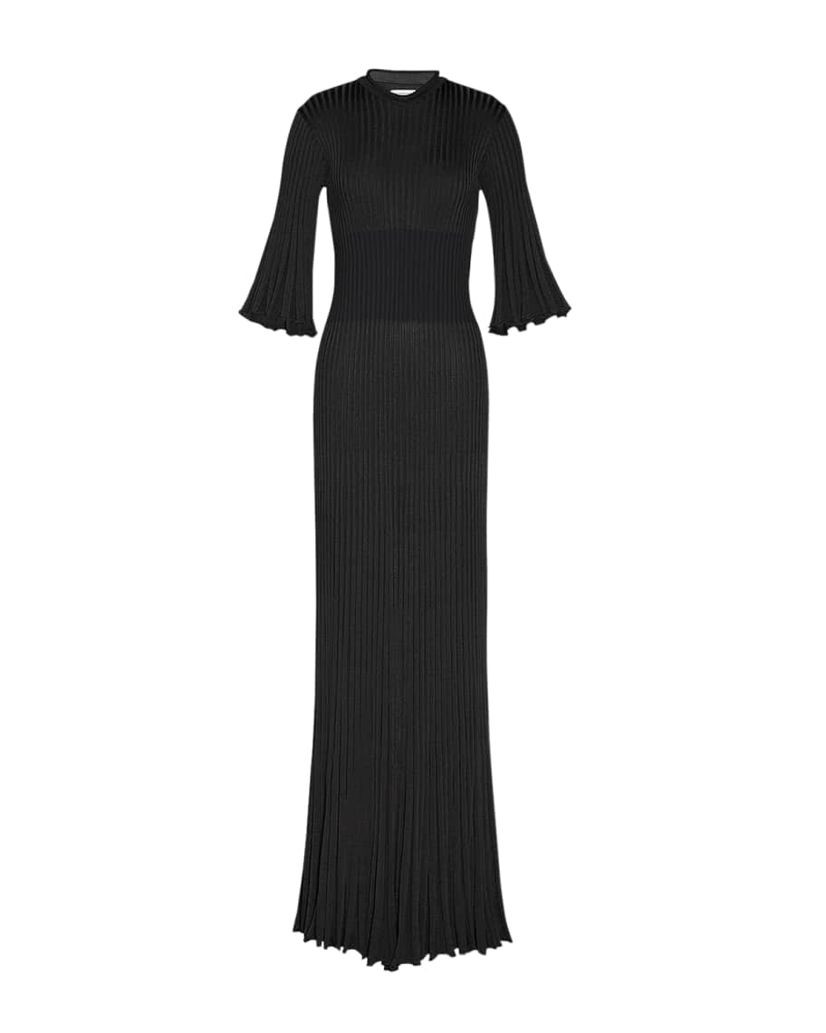 Bottega Veneta Pleated Knit Dress | Neiman Marcus