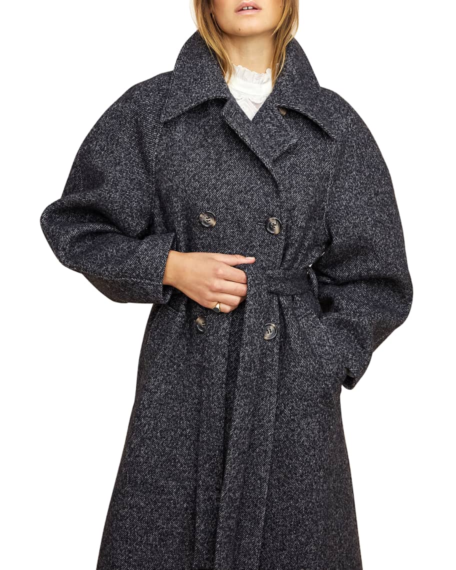 Les Coyotes De Paris Ruby Wool Trench