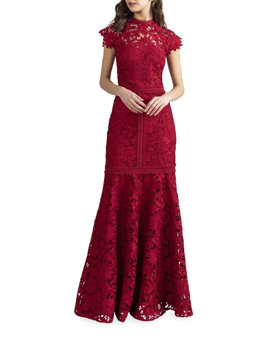 floral lace gown