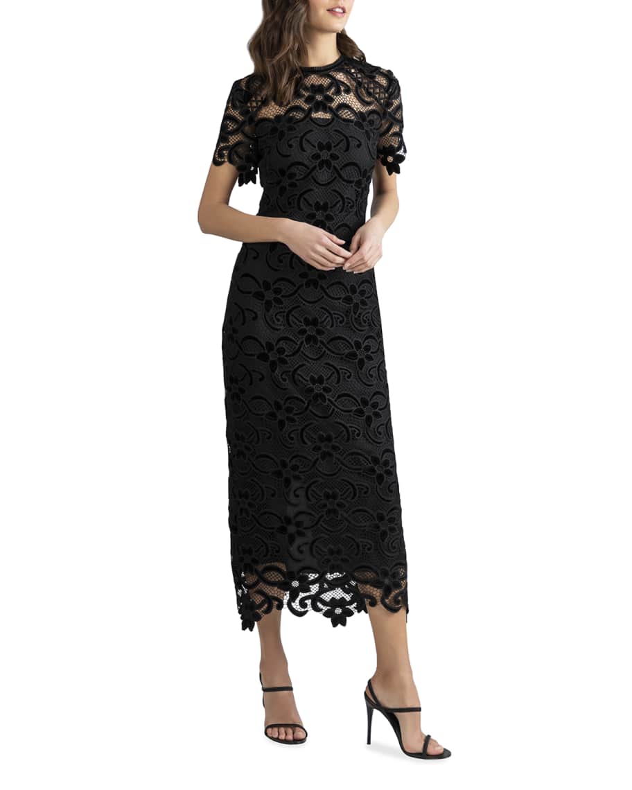 Shoshanna black lace dress store