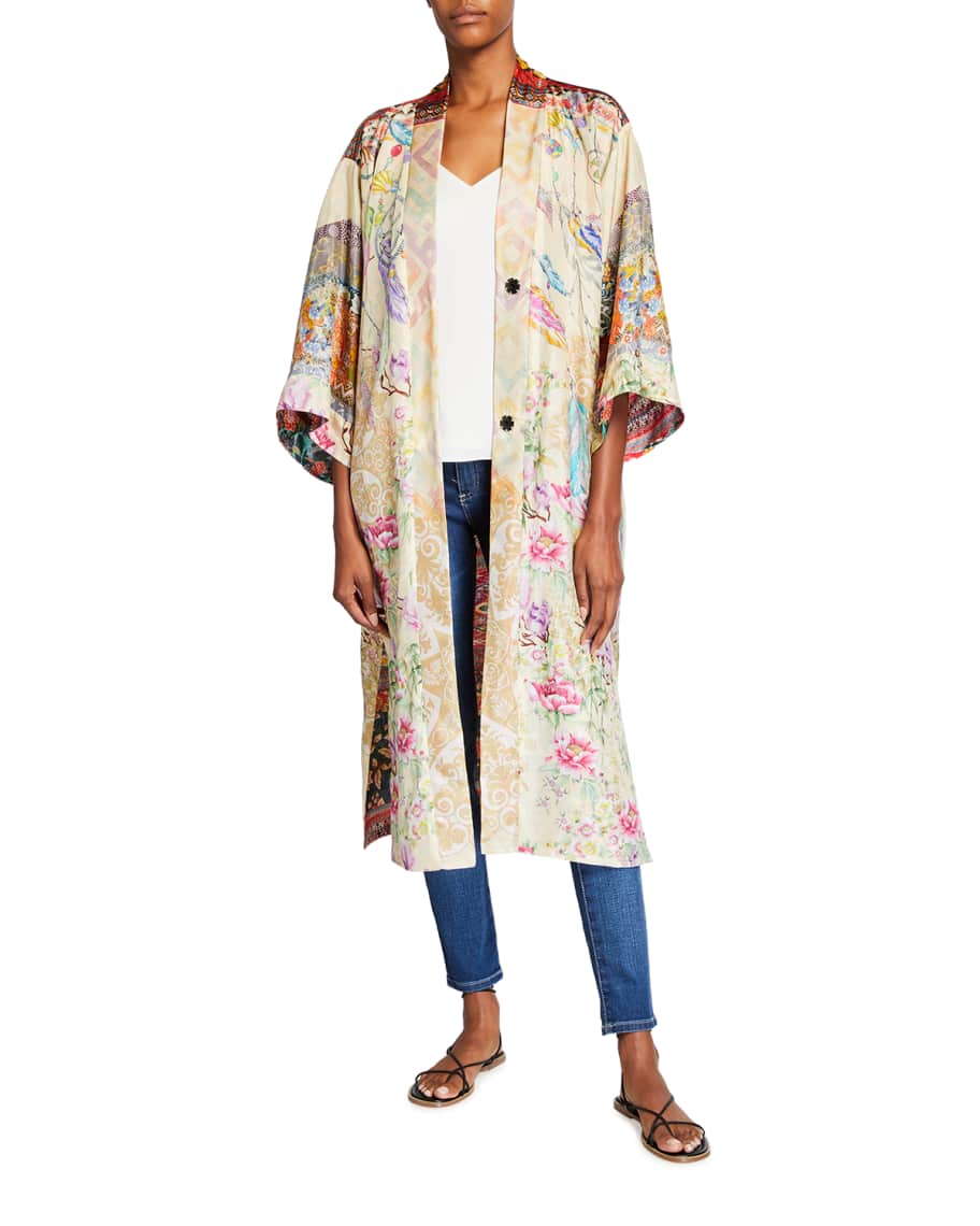 Johnny Was Jules Reversible Silk Kimono | Neiman Marcus