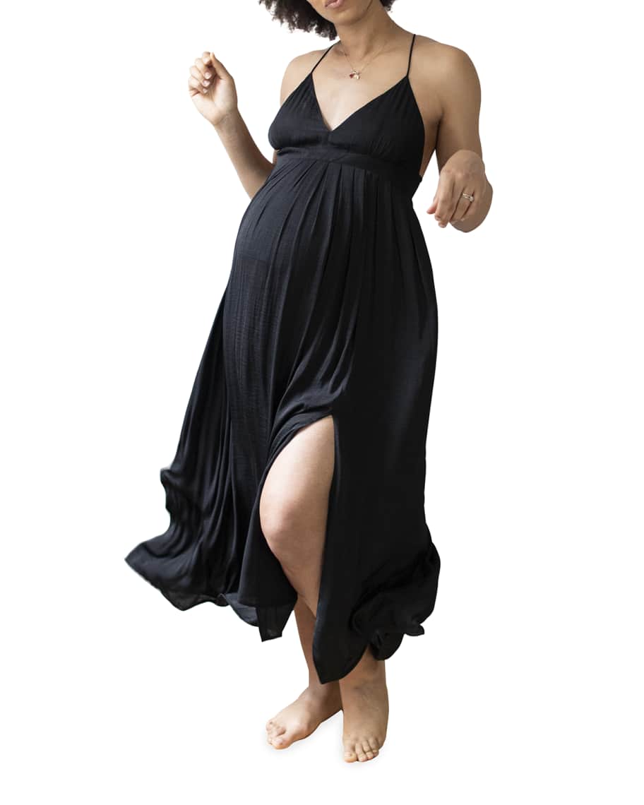 Emilia George Maternity Edita Maxi Dress | Neiman Marcus