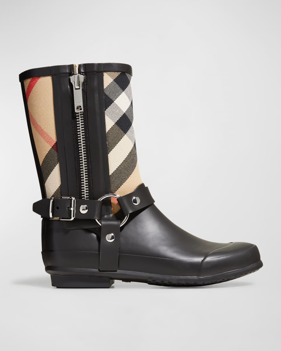 Burberry Rain Boots - Check Print