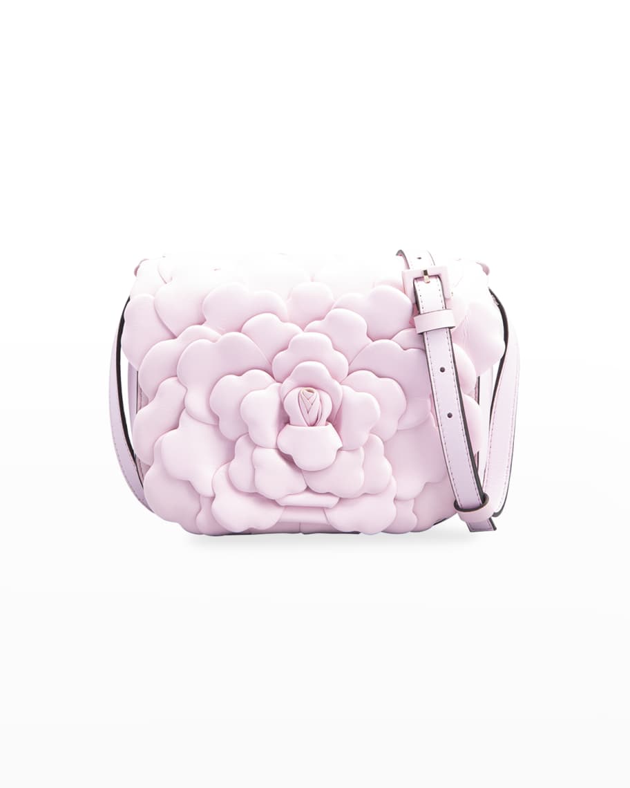 Valentino Pink Atelier Rose 03 Edition Leather Rose Small Crossbody Bag at  1stDibs