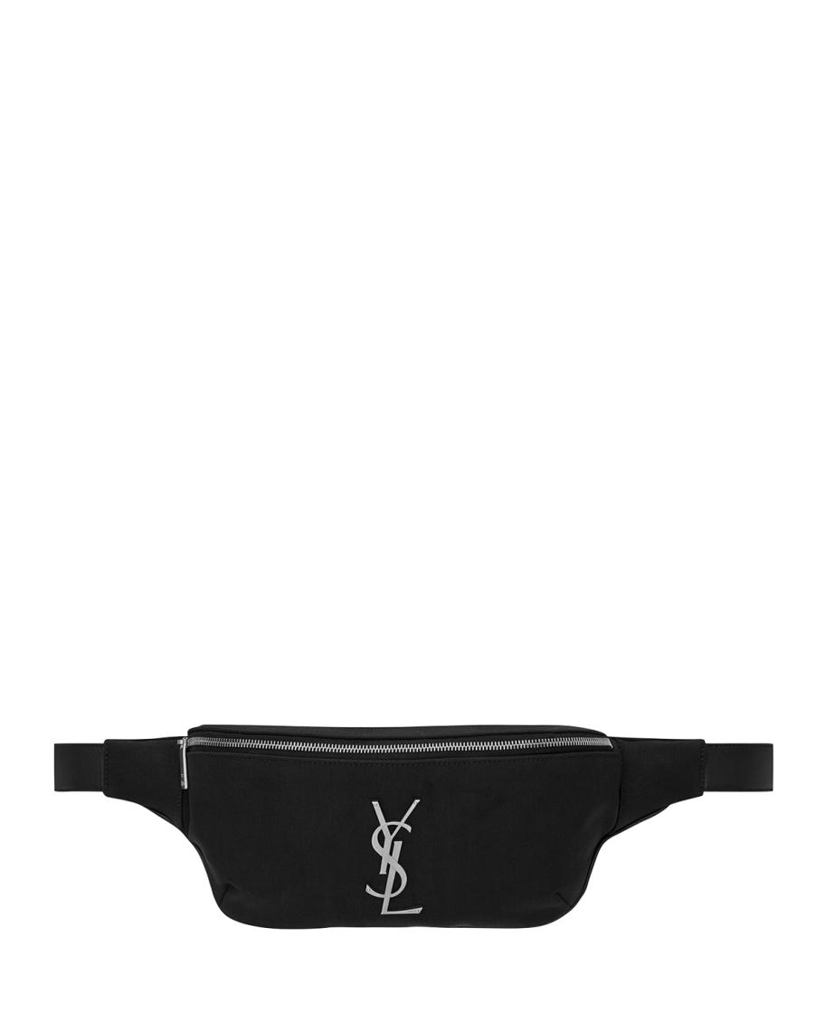 Saint Laurent Classic YSL Monogram Leather Belt Bag | Neiman Marcus