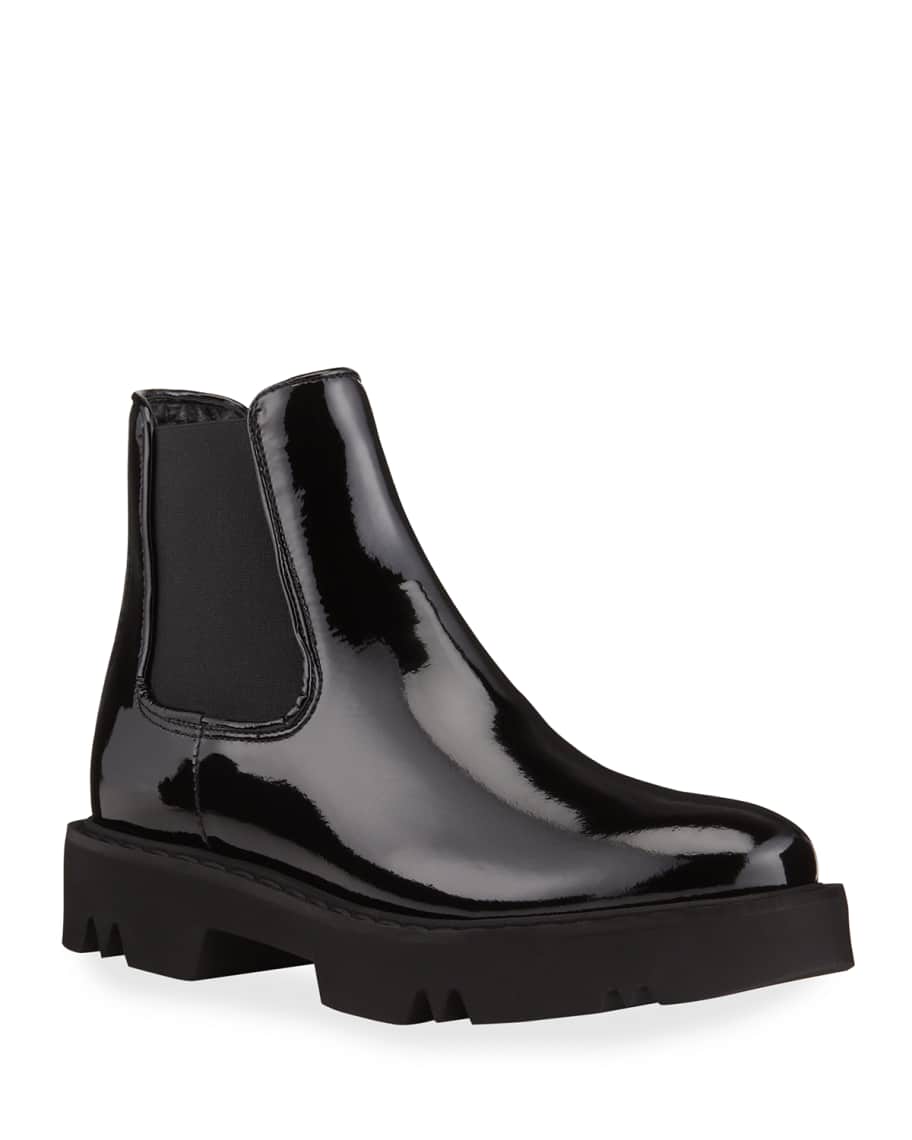 Aquatalia patent leather booties discount