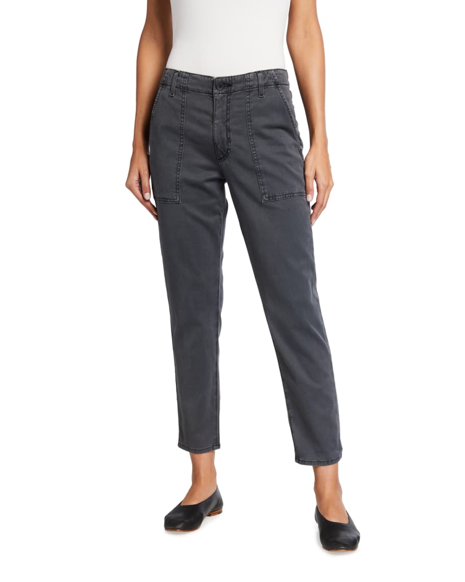 AG Adriano Goldschmied Caden Twill Ankle Trousers Neiman Marcus