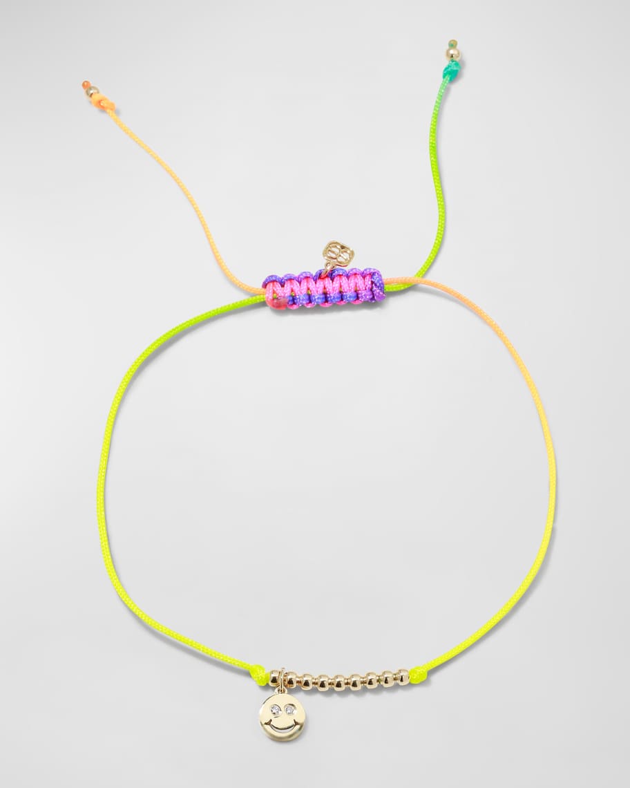 Oscar Stone 14K Tri-Colored Ankle Bracelet (Hearts with LV)