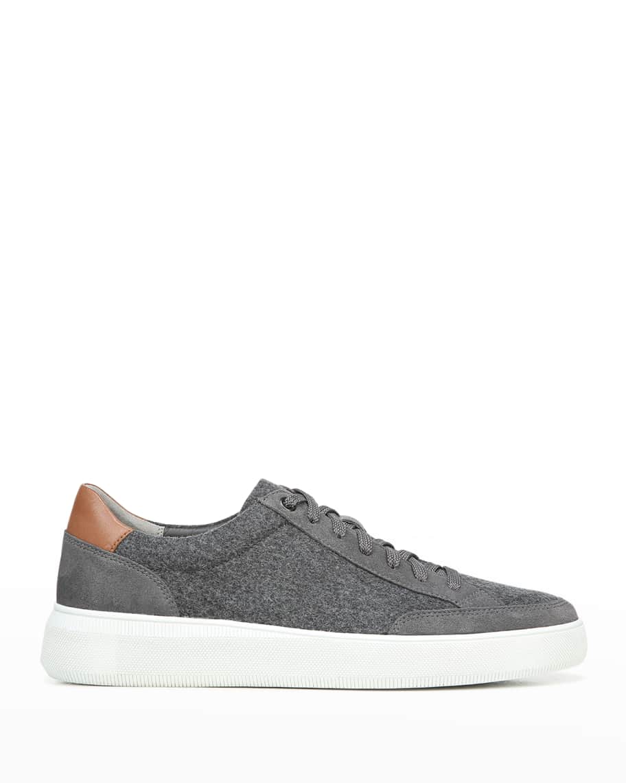 Vince Men's Dawson 2 Mixed Leather Low-Top Sneakers | Neiman Marcus