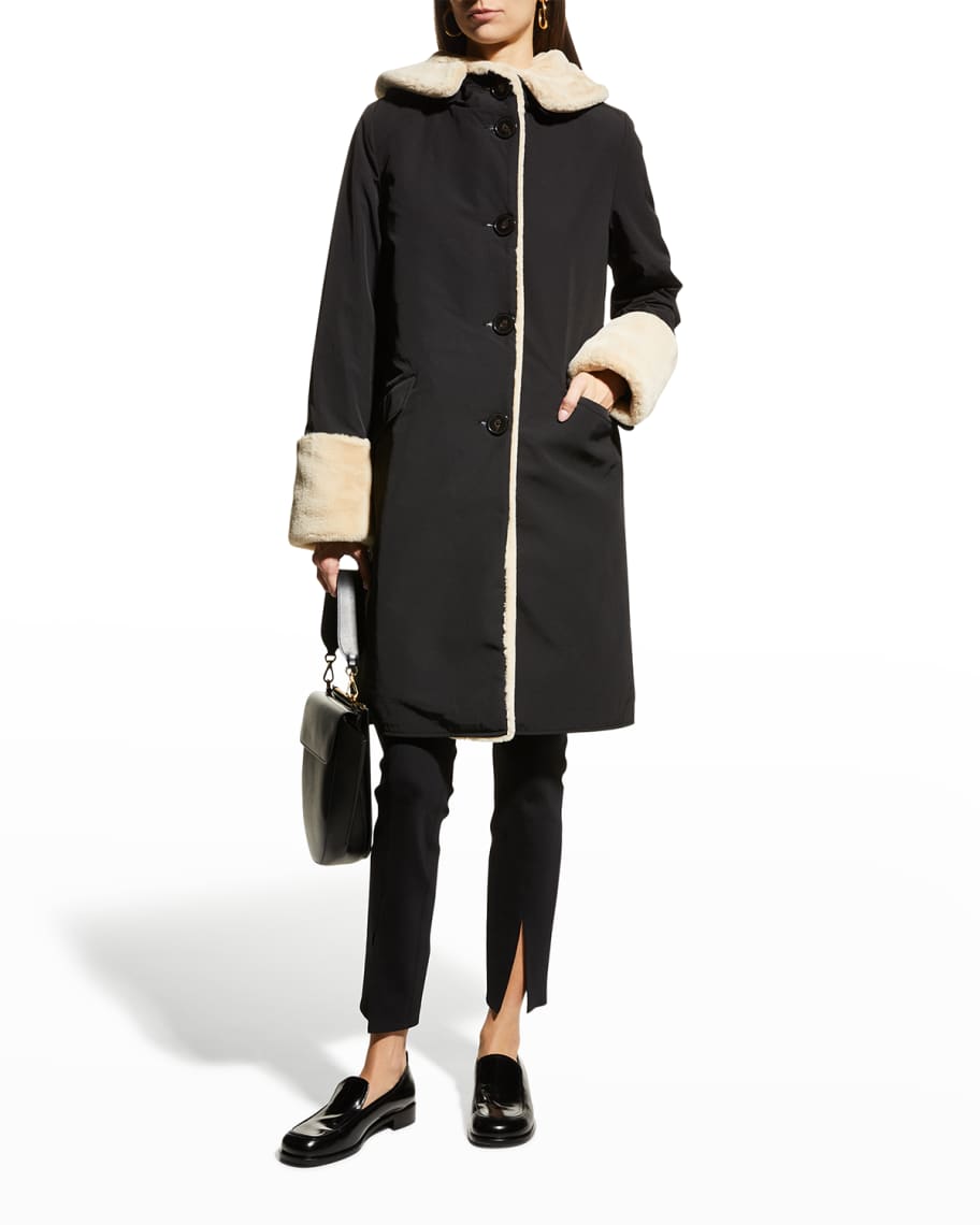 Reversible faux fur storm coat discount