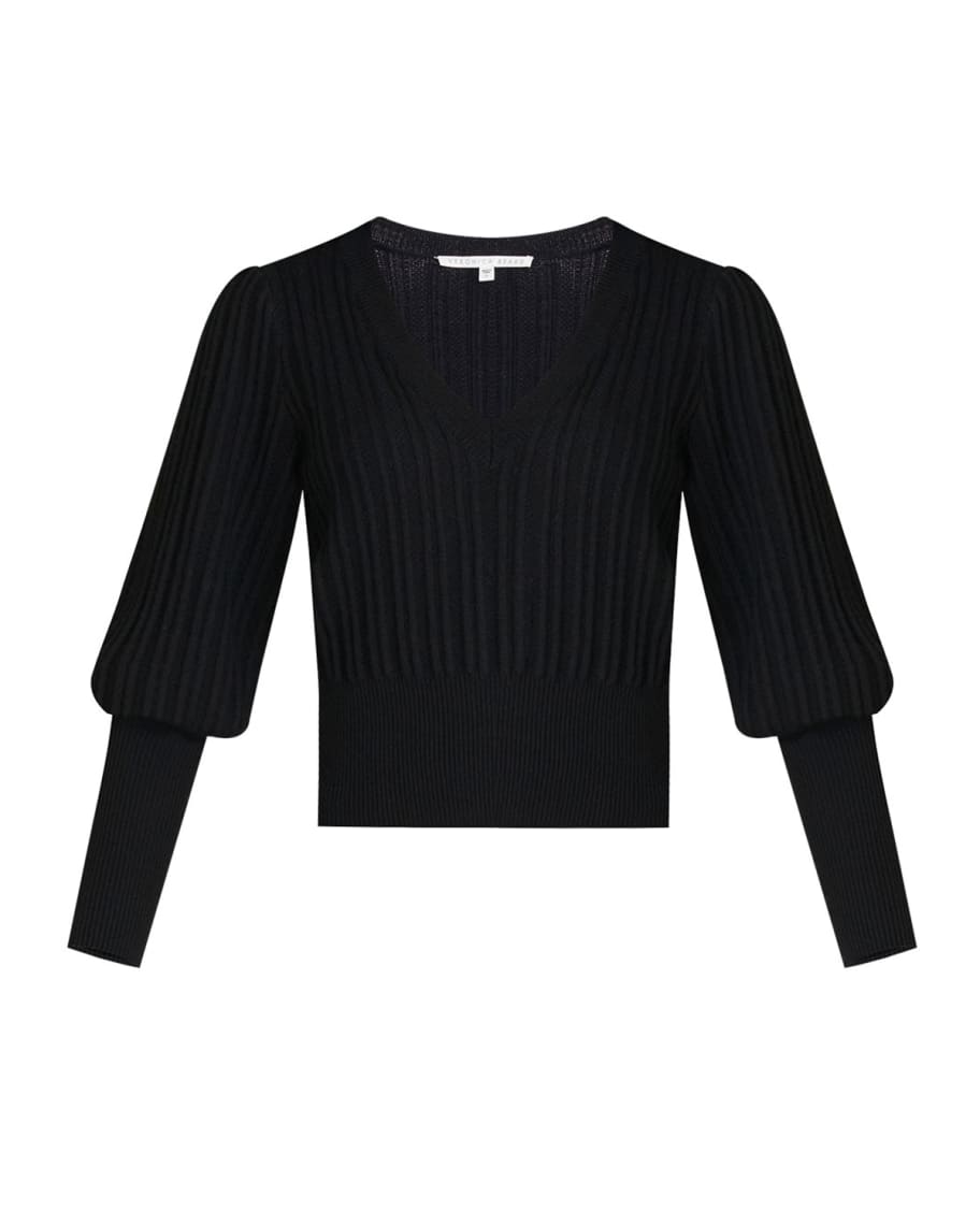Veronica Beard Esme Cropped Sweater | Neiman Marcus